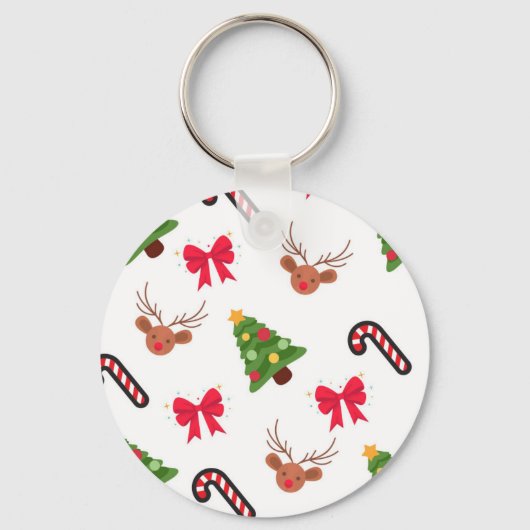 Porte-clés Motif de Noël (Recto)