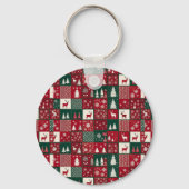 Porte-clés Motif de Noël vibrant (Verso)