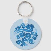 Porte-clés motif de nuage chinois traditionnel (Recto)