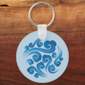 Porte-clés motif de nuage chinois traditionnel (Recto)