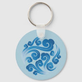 Porte-clés motif de nuage chinois traditionnel (Verso)