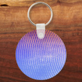 Porte-clés Motif de ondes sonores bleues et orange (Recto)