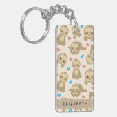 Porte-clés Motif De Parfums, Mignons Parfums, Coeurs, Votre N (Devant gauche)