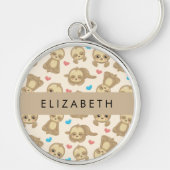 Porte-clés Motif De Parfums, Mignons Parfums, Coeurs, Votre N (Devant)