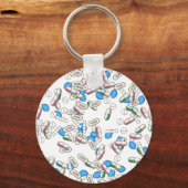 Porte-clés Motif de pilules saupoudrées (Verso)