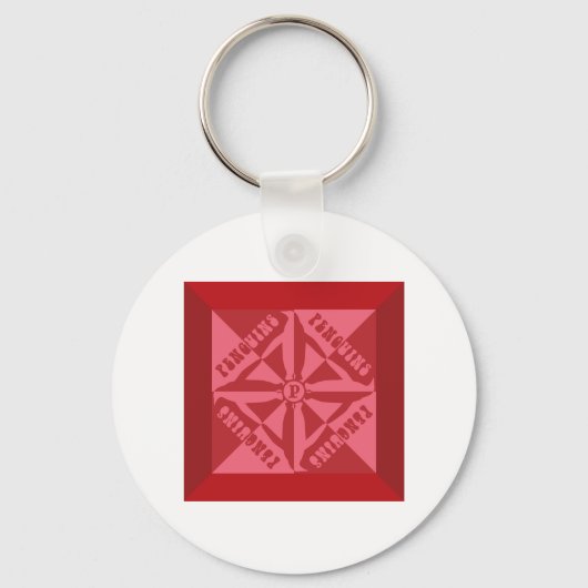 Porte-clés Motif de pingouin (Recto)