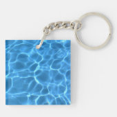 Porte-clés Motif de piscine bleue (Dos)