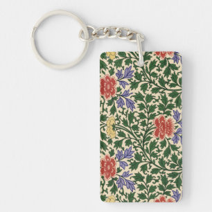 Porte-clés Motif de pivoine de chinoiserie vintage Owen Jones