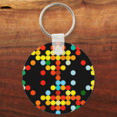 Porte-clés Motif de points colorés (Recto)