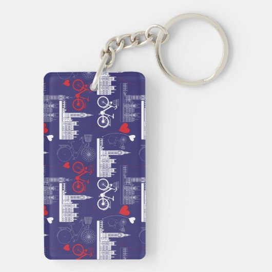 Porte-clés Motif de points de repère de Londres (Dos)