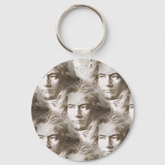 Porte-clés Motif de portrait Beethoven (Recto)