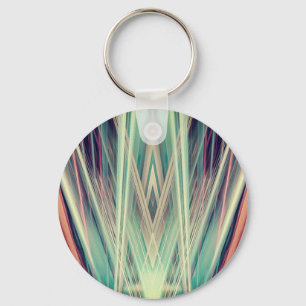 Porte-clés motif de projecteurs Art Déco