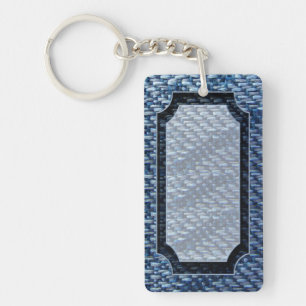 Porte-clés Motif de ruban bleu