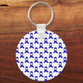 Porte-clés Motif de ruban bleu (Recto)