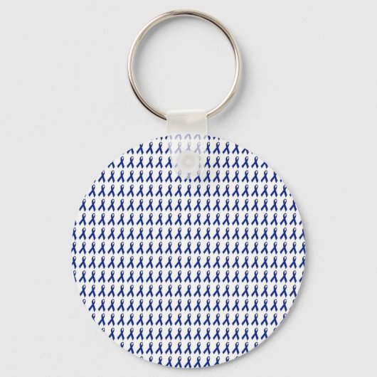 Porte-clés Motif de rubans bleus (Recto)