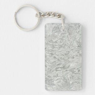 Porte-clés Motif de surface en marbre gris