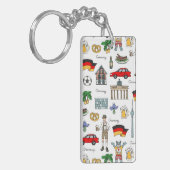 Porte-clés Motif de symboles de l'Allemagne | (Devant gauche)