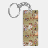 Porte-clés Motif de symboles de l'Egypte | (Devant gauche)