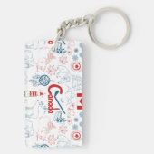 Porte-clés Motif de symboles du Canada | (Dos)