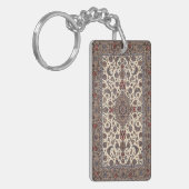 Porte-clés Motif de Tapis Persan Fleur Oriental (Devant gauche)