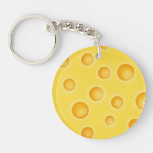 Porte-clés Motif de texture au fromage suisse (Devant)