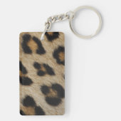 Porte-clés Motif de texture de fourrure de léopard (Dos)
