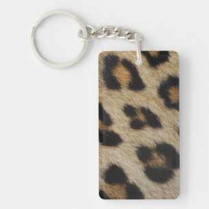 Porte-clés Motif de texture de fourrure de léopard