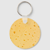 Porte-clés Motif de texture de fromage (Verso)