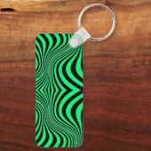 Porte-clés Motif de texture d'impression de peau de zèbre (Verso)