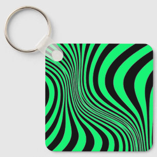 Porte-clés Motif de texture d'impression de peau de zèbre