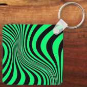 Porte-clés Motif de texture d'impression de peau de zèbre (Verso)