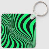 Porte-clés Motif de texture d'impression de peau de zèbre (Dos)