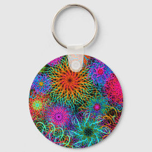 Porte-clés Motif de tourbillon coloré mignon