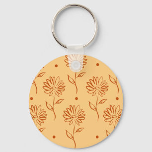 Porte-clés Motif de tournesol couleur Butterscotch
