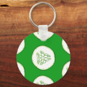 Porte-clés Motif de tranches de concombre (Recto)