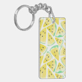 Porte-clés Motif de tranches de pastèque jaune (Devant gauche)