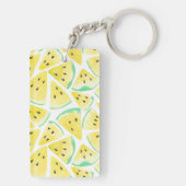 Porte-clés Motif de tranches de pastèque jaune (Dos)