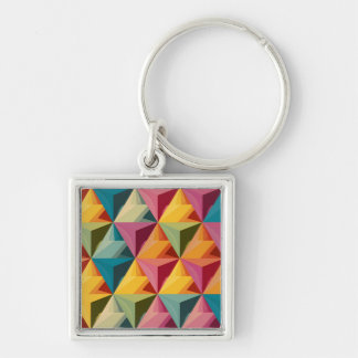 Porte-clés Motif de triangle géométrique gras