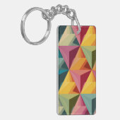 Porte-clés Motif de triangle géométrique gras (Devant gauche)