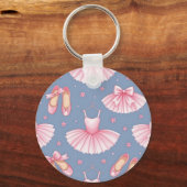 Porte-clés Motif de tutu de ballet rose (Verso)