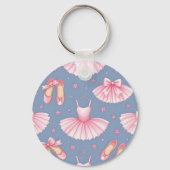 Porte-clés Motif de tutu de ballet rose (Verso)