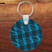 Porte-clés Motif de vague bleu clair (Recto)