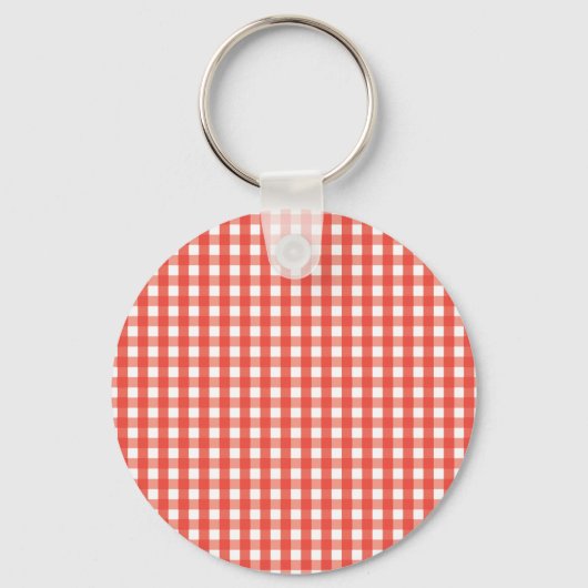 Porte-clés Motif de vérification En vichy rouge (Recto)