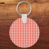 Porte-clés Motif de vérification En vichy rouge (Recto)
