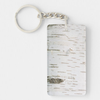 Porte-clés Motif d'écorce de bouleau