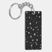 Porte-clés Motif des étoiles d'argent mignonnes | Toute coule (Devant gauche)