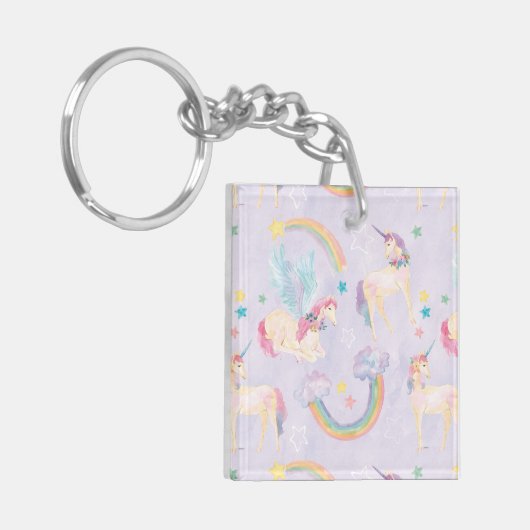 Porte-clés Motif des licornes magiques (Devant gauche)