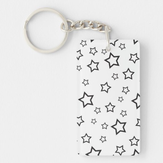 Porte-clés Motif d'étoiles (Devant)