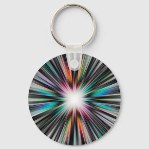 Porte-clés Motif d'explosion Starburst