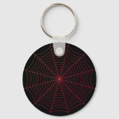 Porte-clés Motif d'Halloween en rouge noir (Recto)